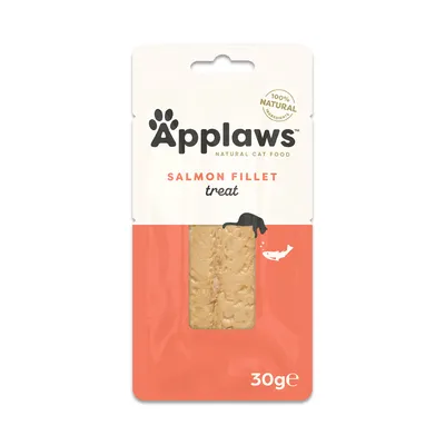 Applaws Cat Loin, filet z łososia - 3 x 30 g