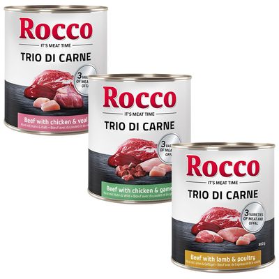 Rocco Classic Trio di Carne Pakiet mieszany, 6 x 800 g