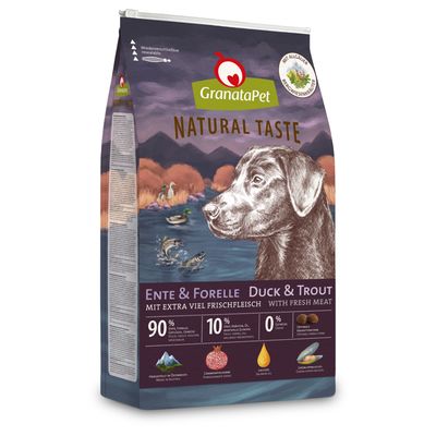 GranataPet Natural Taste canard, truite pour chien 12 kg