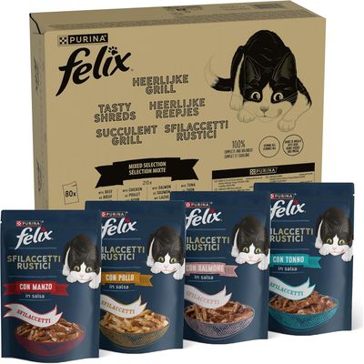 Felix Sfilaccetti Rustici 80 x 80 g Pacco misto 80 x 80 g