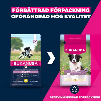 Eukanuba Premium Nutrition Puppy Medium Breed Chicken - 3 kg