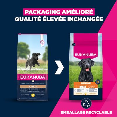 Eukanuba Premium Nutrition Junior Large et Giant Breed au poulet