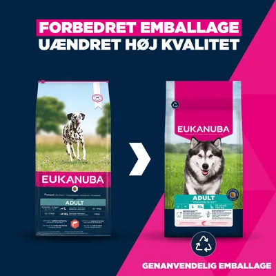 Eukanuba Premium Nutrition Adult Large & Giant Breed Laks - Økonomipakke: 2 x 12 kg