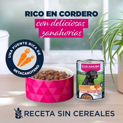 Eukanuba Senior Rico en pavo con zanahorias