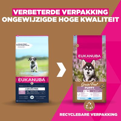 Eukanuba Grain Free Puppy Groot & Reuzenras Zeevis