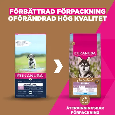 Eukanuba Grain Free Puppy Large & Giant Breed Ocean Fish - Sparpack: 2 x 12 kg