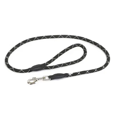 JULIUS-K9 IDC® Rope Lead  - Black: 120cm Length, diameter 10mm 