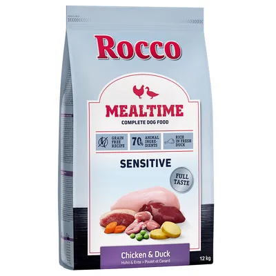 Rocco Mealtime Sensitive, курица и утка - 12 кг