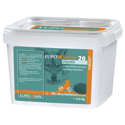 LUPO Gelenk 20 polvere con carne di mollusco (estratto) e collagene idrolizzato, 20% carne di mollusco, 600g.