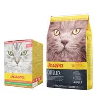 Josera Nature granule 10 kg + Josera Paté Multipack 6 x 85 g zdarma! - Catelux 10 kg + Josera Paté Multipack 6 x 85 g