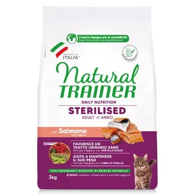 Natural Trainer Sterilised met Zalm - 3 kg