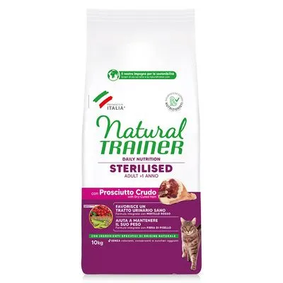 9 kg + 1 kg gratis! Natural Trainer Sterilised droogvoer voor katten 10 kg 9 kg + 1 kg gratis! Natural Trainer Sterilised droogvoer voor katten 10 kg