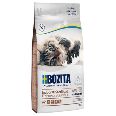 Bozita Grainfree Indoor & Sterilised, renifer (bez zbóż) 2 x 10 kg