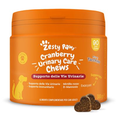 Zesty Paws Urinary Care Chews Mirtilli rossi