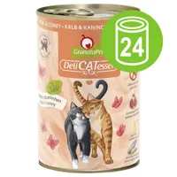 Ekonomipack: GranataPet DeliCatessen 24 x 400 g - Lax & skaldjur