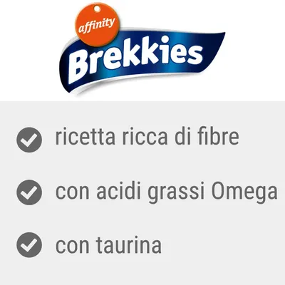 Brekkies affinity: ricetta ricca di fibre, con acidi grassi Omega, con taurina