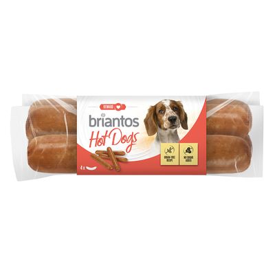 Briantos Hot Dog klobasice za pse Varčno pakiranje: 16 x 55 g