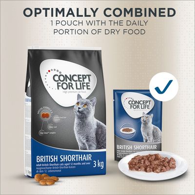 Concept for Life British Shorthair Adult  - с подобрена рецепта! - 3 кг