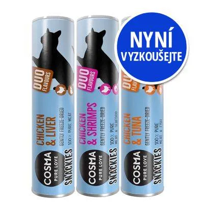 Míchané zkušební balení: Cosma snackies DUO - 77 g, všechny tři druhy