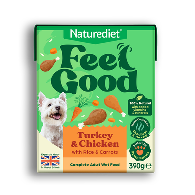 Naturediet Feel Good Adult - Turkey & Chicken - 18 x 390g