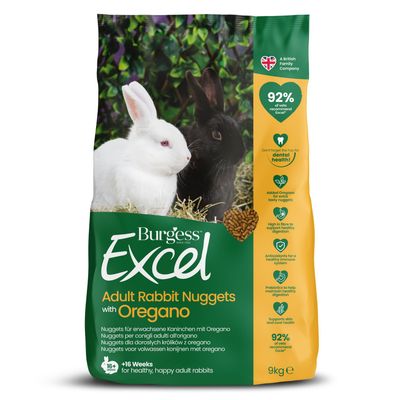 Burgess Excel Adult Rabbit Nuggets with Oregano 9kg