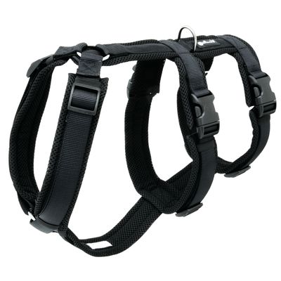 Petlando Mesh ‑turvavaljaat, musta - koko M: 51,5 - 73 cm rinnan ympärysmitta