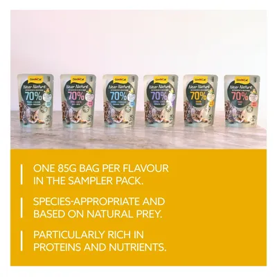 GimCat Near Nature Trial Pack 6 x 85g - Mixed Pack (6 Varieties)