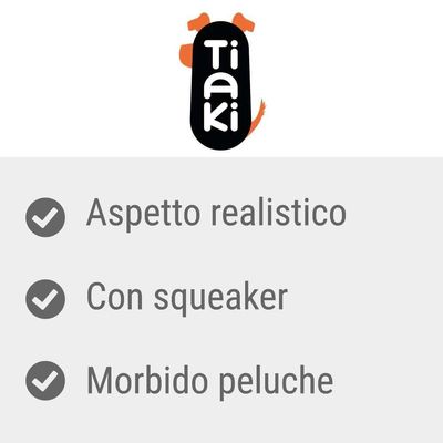 Tiaki. Aspetto realistico, con squeak, morbido peluche.