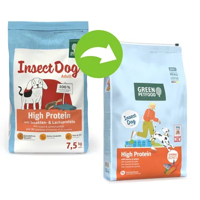 Green Petfood InsectDog Højt proteinindhold med insekter & Laks