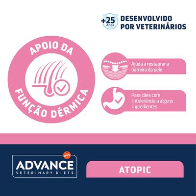 Advance Veterinary Diets Dog Atopic Mini comida húmida para cães - Pack económico: 16 x 150 g