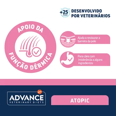 Advance Veterinary Diets Dog Atopic Mini comida húmida para cães - Pack económico: 16 x 150 g