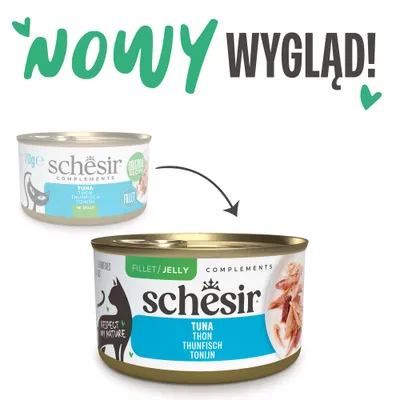Schesir Complements w galarecie, 6 x 70 g w puszce - Kurczak z szynką