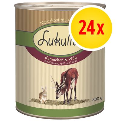 Säästöpakkaus: Lukullus IV 24 x 800 g (4 eri makua)