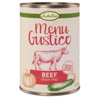 Korzystny pakiet Lukullus Menu Gustico, 12 x 400 g  - Wołowina z dynią, jabłkiem i oregano