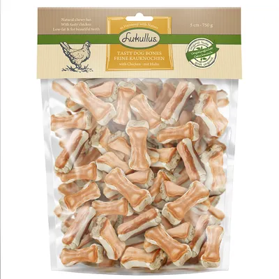 Lukullus os à mâcher Pack XXL 750 g - poulet - 5 cm Lukullus os à mâcher Pack XXL 750 g - poulet - 5 cm