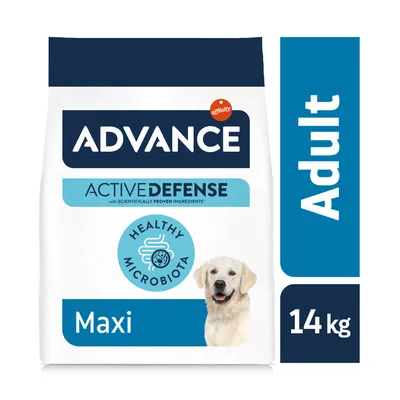 Advance Active Defense Maxi Adult Hundefutter, 14 kg, mit Healthy Microbiota und wissenschaftlich bewährten Inhaltsstoffen. Advance Active Defense Maxi Adult Hundefutter, 14 kg, mit Healthy Microbiota und wissenschaftlich bewährten Inhaltsstoffen.
