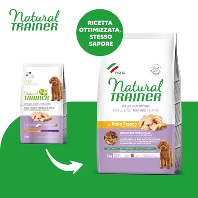 Natural Trainer Mature Small & Toy con Pollo fresco - 3 x 2 kg