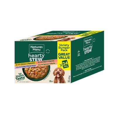 Natures Menu Hearty Stews Variety Pack 24 x 100g