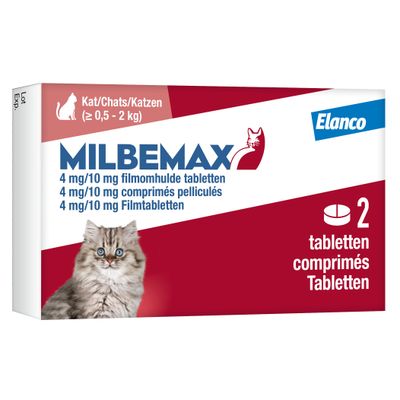 Milbemax Kleine Kat - 12 2 Tabletten - BE