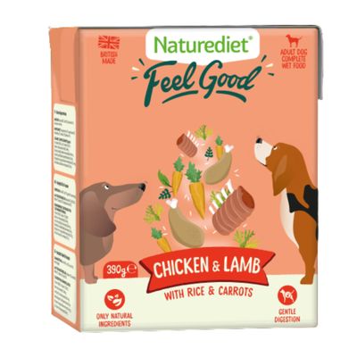 Naturediet Feel Good Adult - Chicken & Lamb 18 x 390g