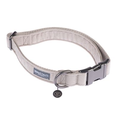 Collier Nomad Tales Blush, taupe pour chien taille XS : tour de cou 24 - 36 cm, l 10 mm