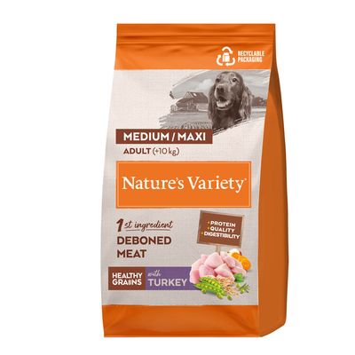 Nature's Variety Healthy Grains Medium/Maxi Adult Kalkun