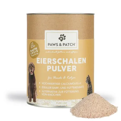PAWS & PATCH Eggshell Powder - dog supplements - 350g