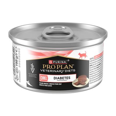 PURINA PRO PLAN Veterinary Diets Feline DM St/Ox Diabetes Management Mousse 24 x 195g