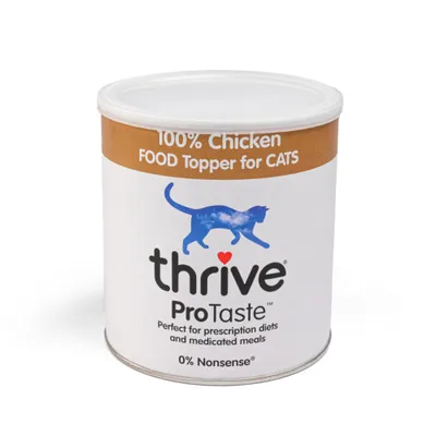 thrive ProTaste 100% Chicken Food Topper for Cats - 170g thrive ProTaste 100% Chicken Food Topper for Cats - 170g