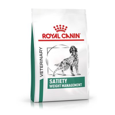 Croquettes Royal Canin Veterinary 3 à 12 kg pour chien + Friandises Satiety Treats 230 g offertes !