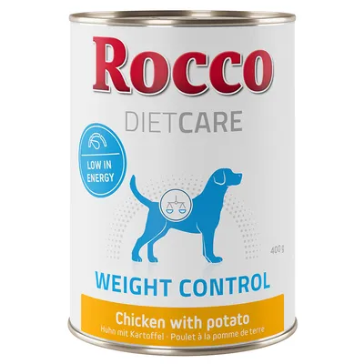 Rocco Diet Care Weight Control poulet, pommes de terre pour chien - 24 x 400 g