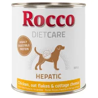Rocco Diet Care Hepatic poulet, flocons d'avoine, fromage cottage 800 g pour chien 6 x 800 g
