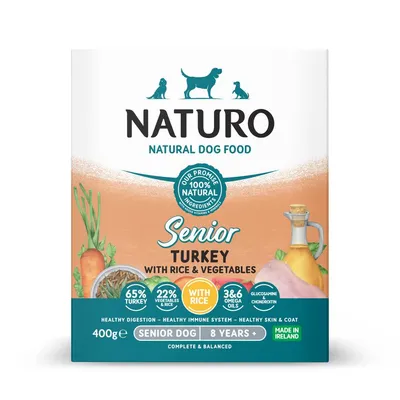 Naturo Senior Turkey with Rice & Vegetables - 7 x 400g