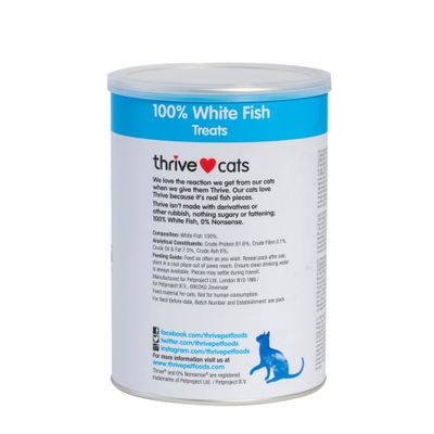 thrive Cat Treats Maxi Tube - White Fish - 110g